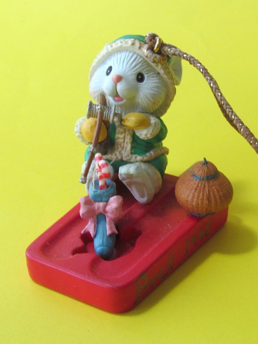 Vintage Christmas Mouse Ornament